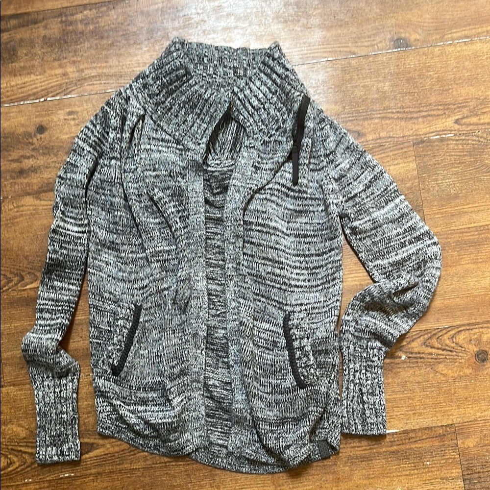 Gray Knit Ivivva Cardigan Sweater